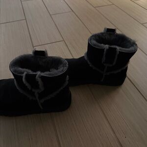Black suede UGG boots womens 9